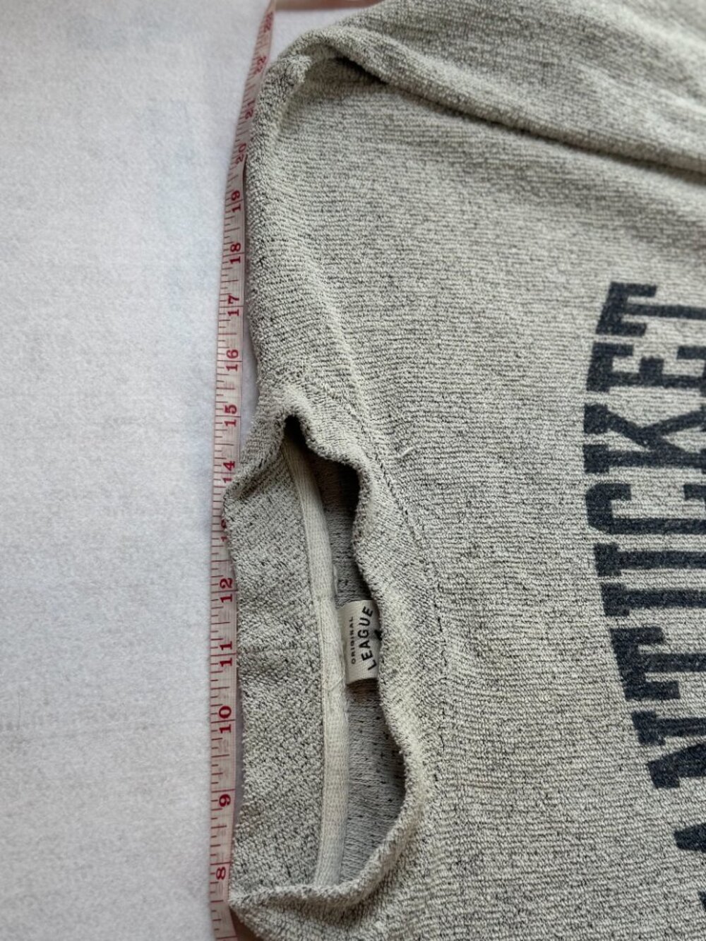 Original League Collegiate Outfitters Nantucket Sweatshirt Men's Small Gray - Picture 4 of 10